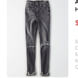 American Eagle Jegging Highest Waist Grey